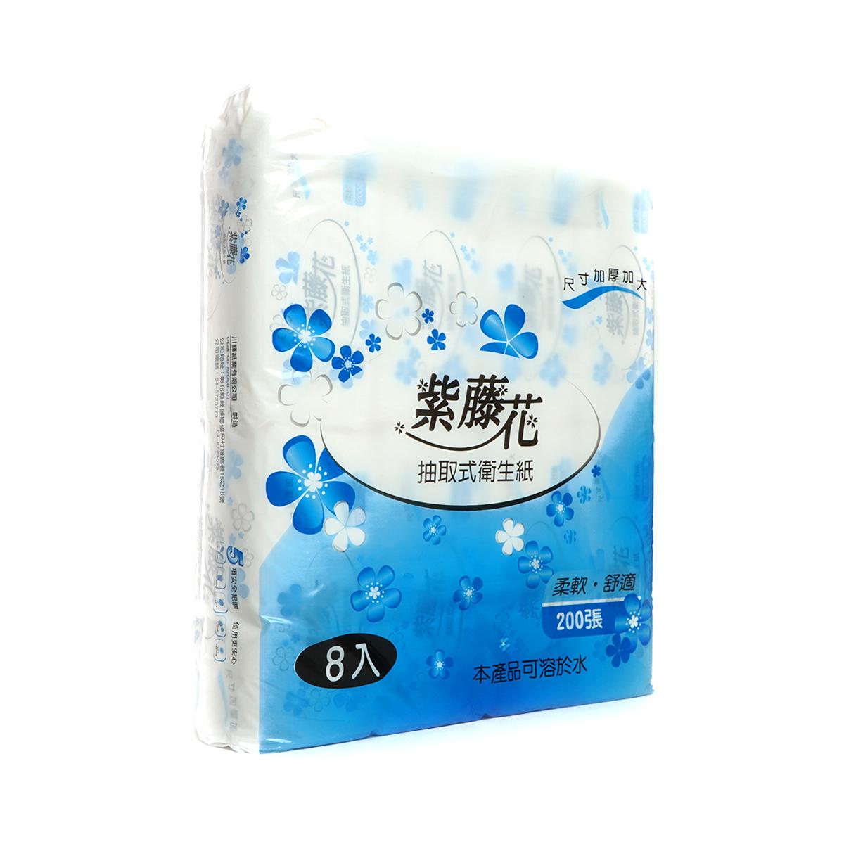 商品圖片 - 紫藤花 抽取式衛生紙